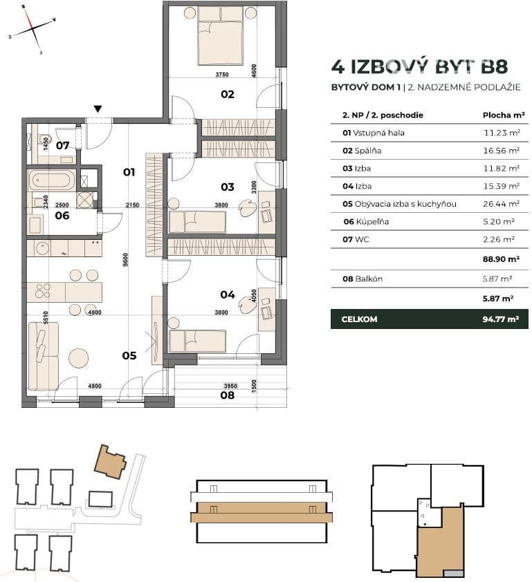Predaj 4 izb byt NOVOSTAVBA - BA – Karlova Ves