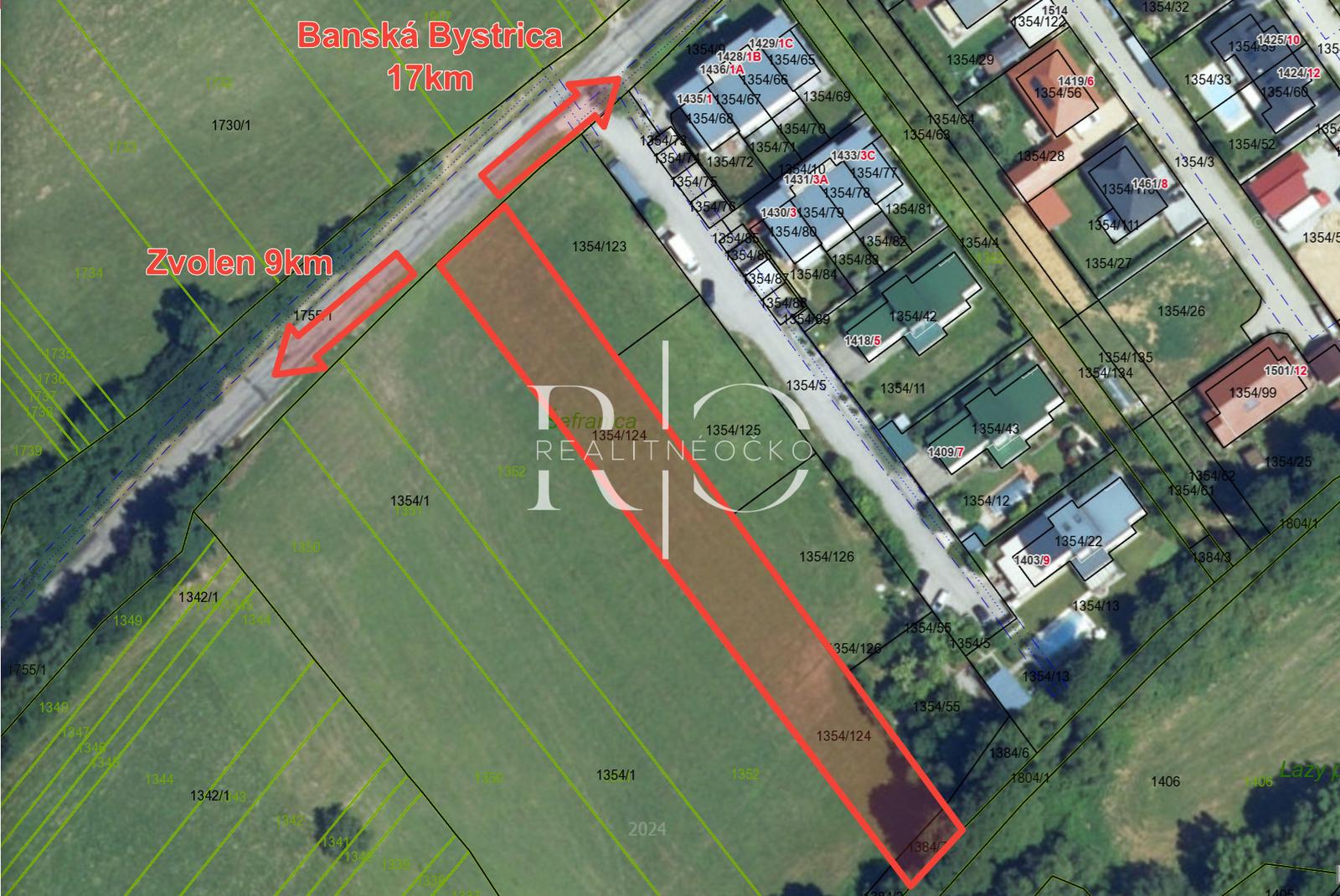 Na predaj investičný  pozemok na výstavbu RD - Veľká Lúka – fotka 2