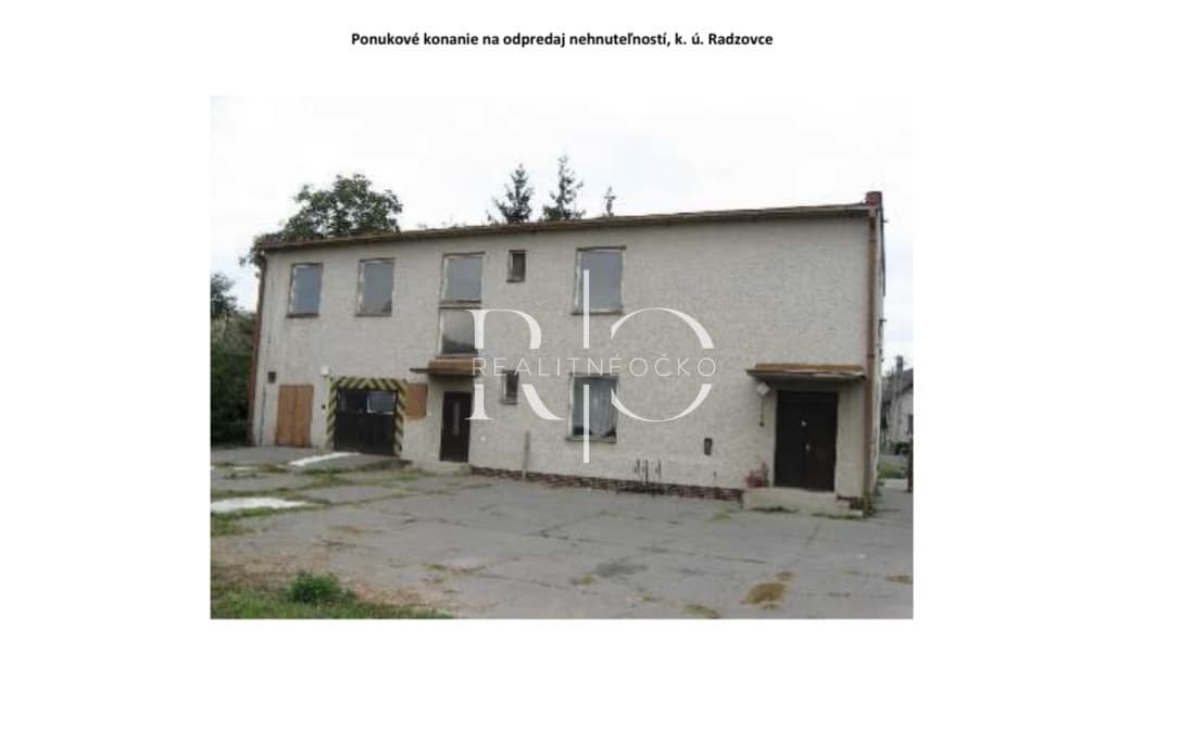 Na predaj budova s pozemkom obec Radzovce- okres Lučenec – fotka 2