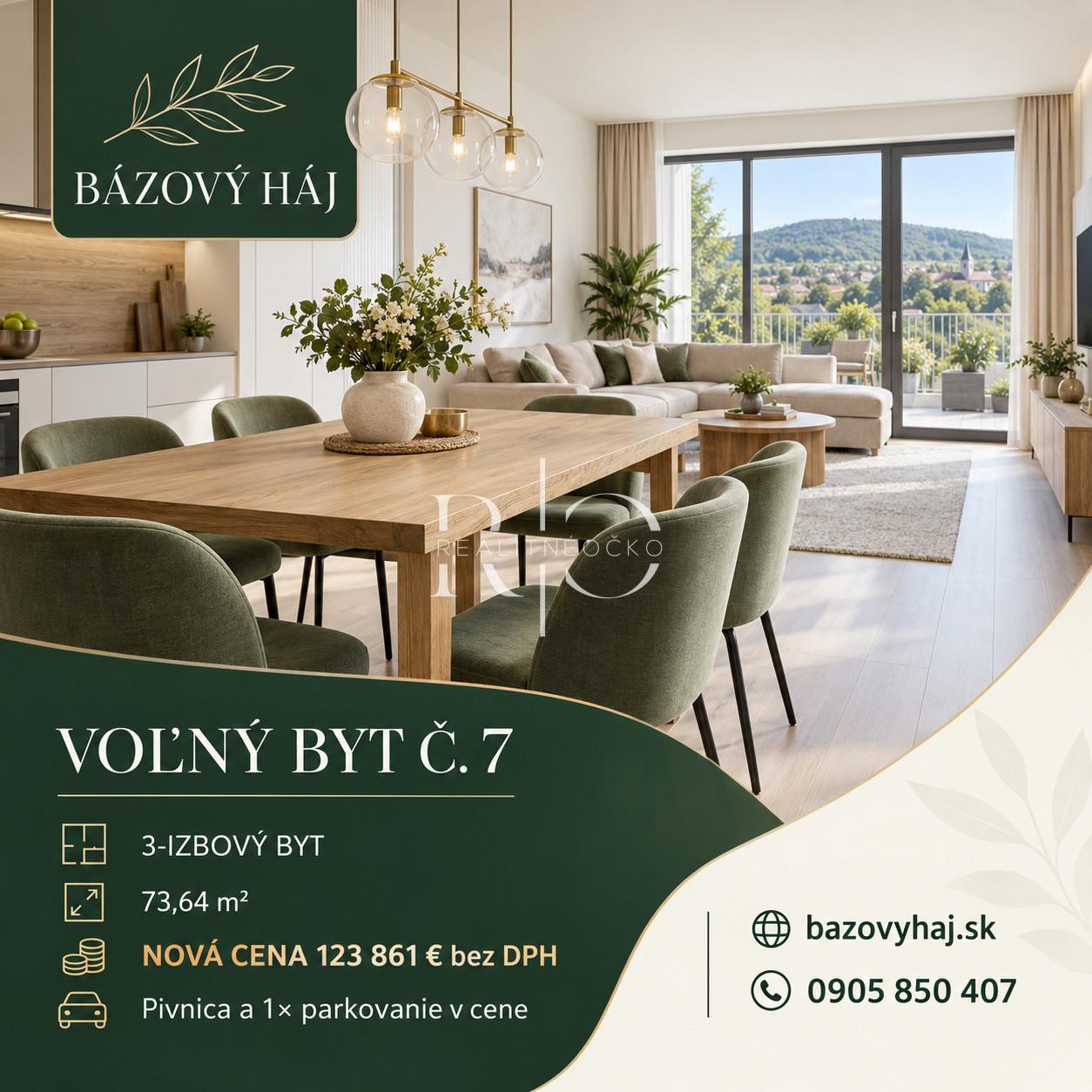 NA PREDAJ 3izb byt- novpstavba, Bzovík - Krupina