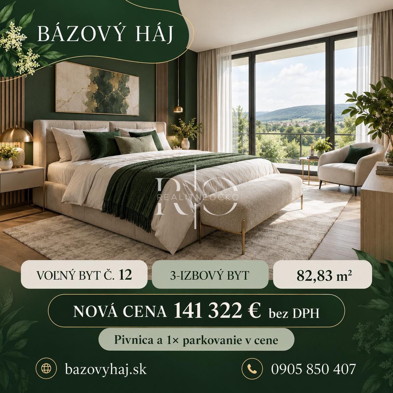 NA PREDAJ 3izb byt -  novostavba, Bzovík - Krupina