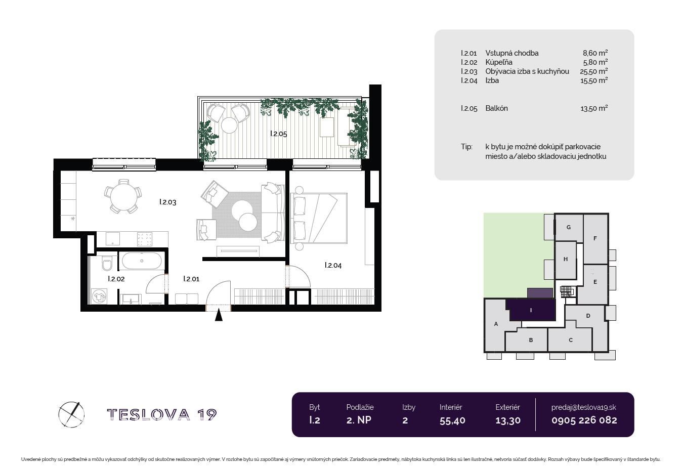 I.2/ 2-izbový apartmán