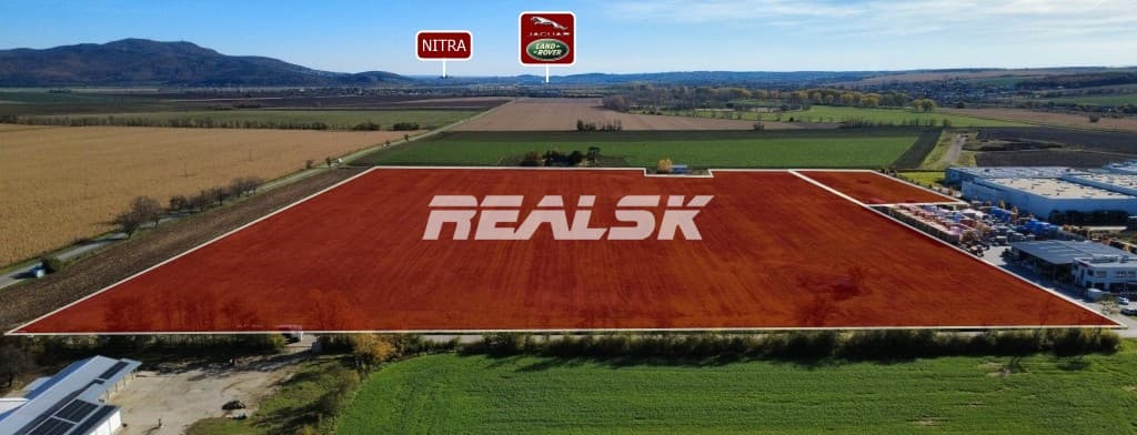 Na predaj pozemok v Priemyselnom parku Čab (okr. Nitra)