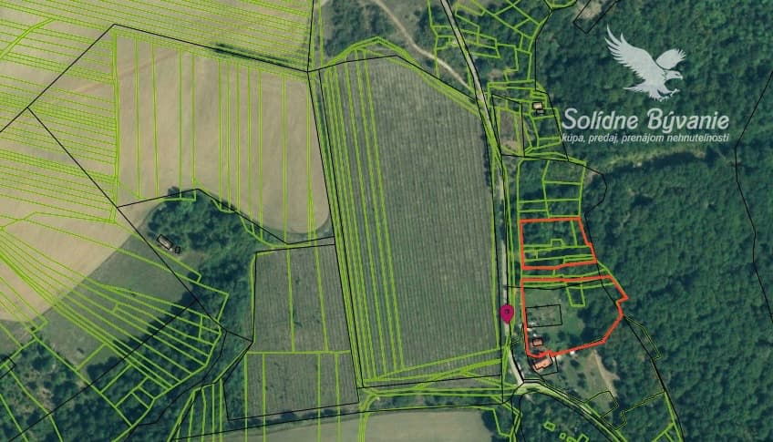 Predaj pozemku v obci Rykynčice s celkovou rozlohou 7 212m² a bonusom