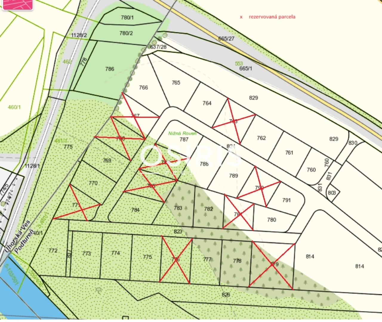 Ponuka pozemkov v Podtúreň 507m2 až 1003m2