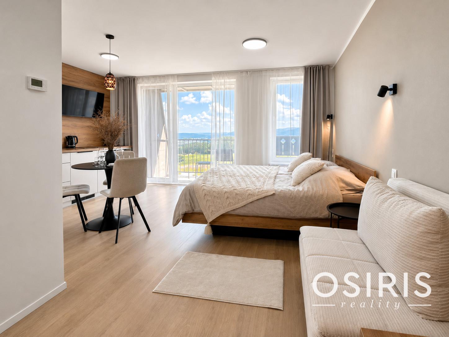 Kompletne zariadený nadštandardný 1-izbový apartmán – možnosť odpočtu DPH
