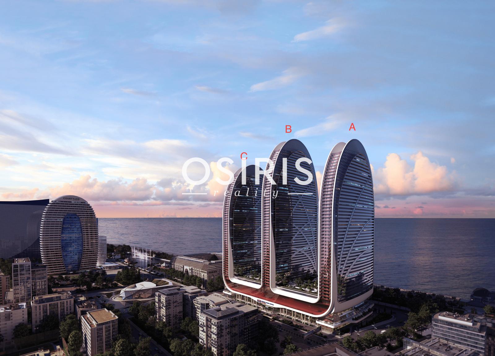 Luxusný apartmán s výhľadom na more v exkluzívnom 5* hoteli v meste Batumi