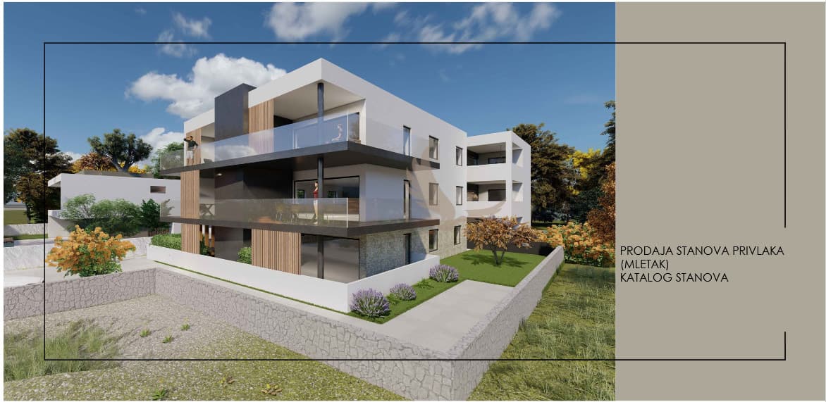 Chorvátsko - Novostavba apartmánov len 50m od mora a pieskovej pláže v Privlake