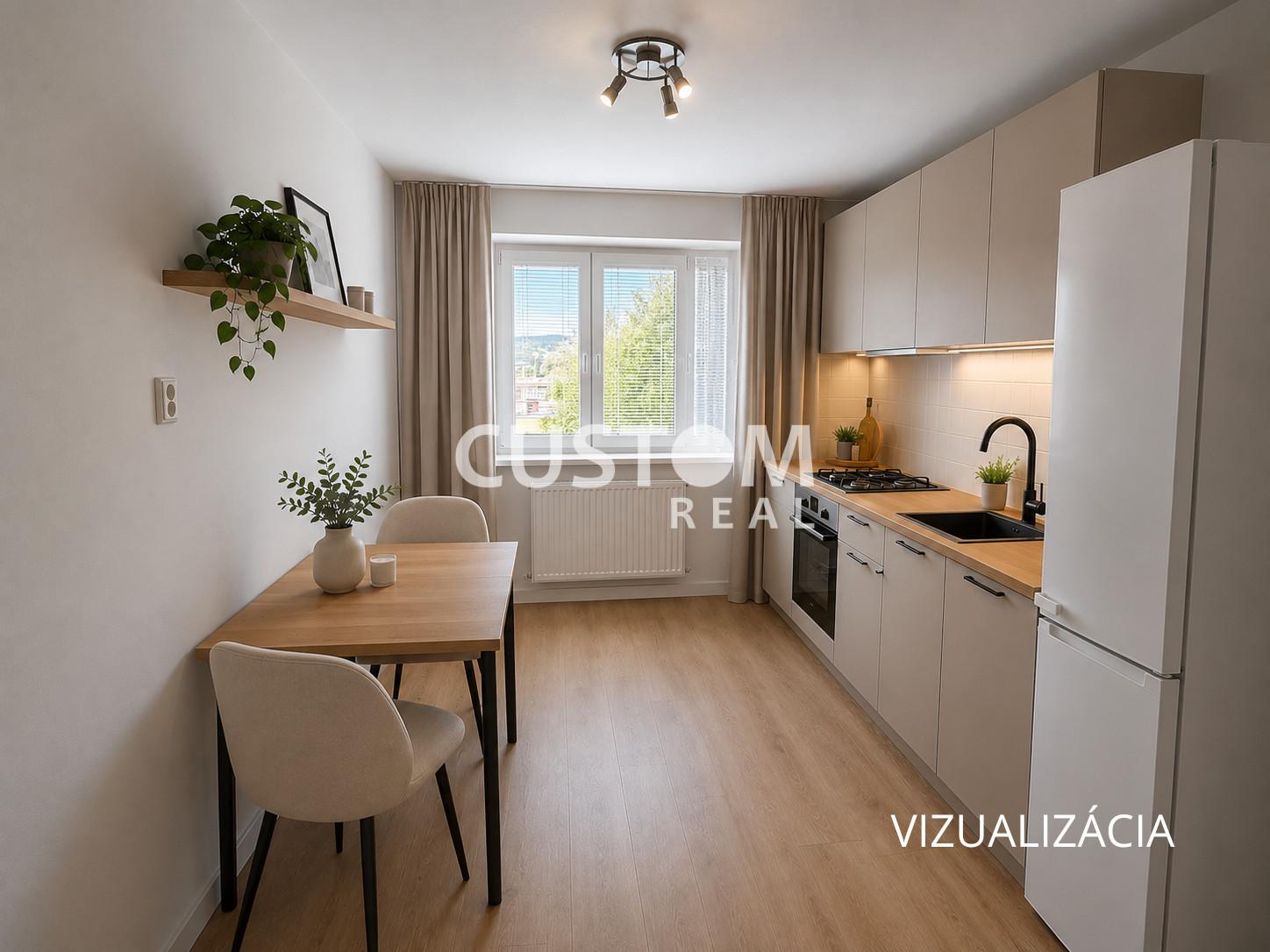 Svetlý 2 izbový byt v tehlovom bytovom dome, širšie centrum mesta