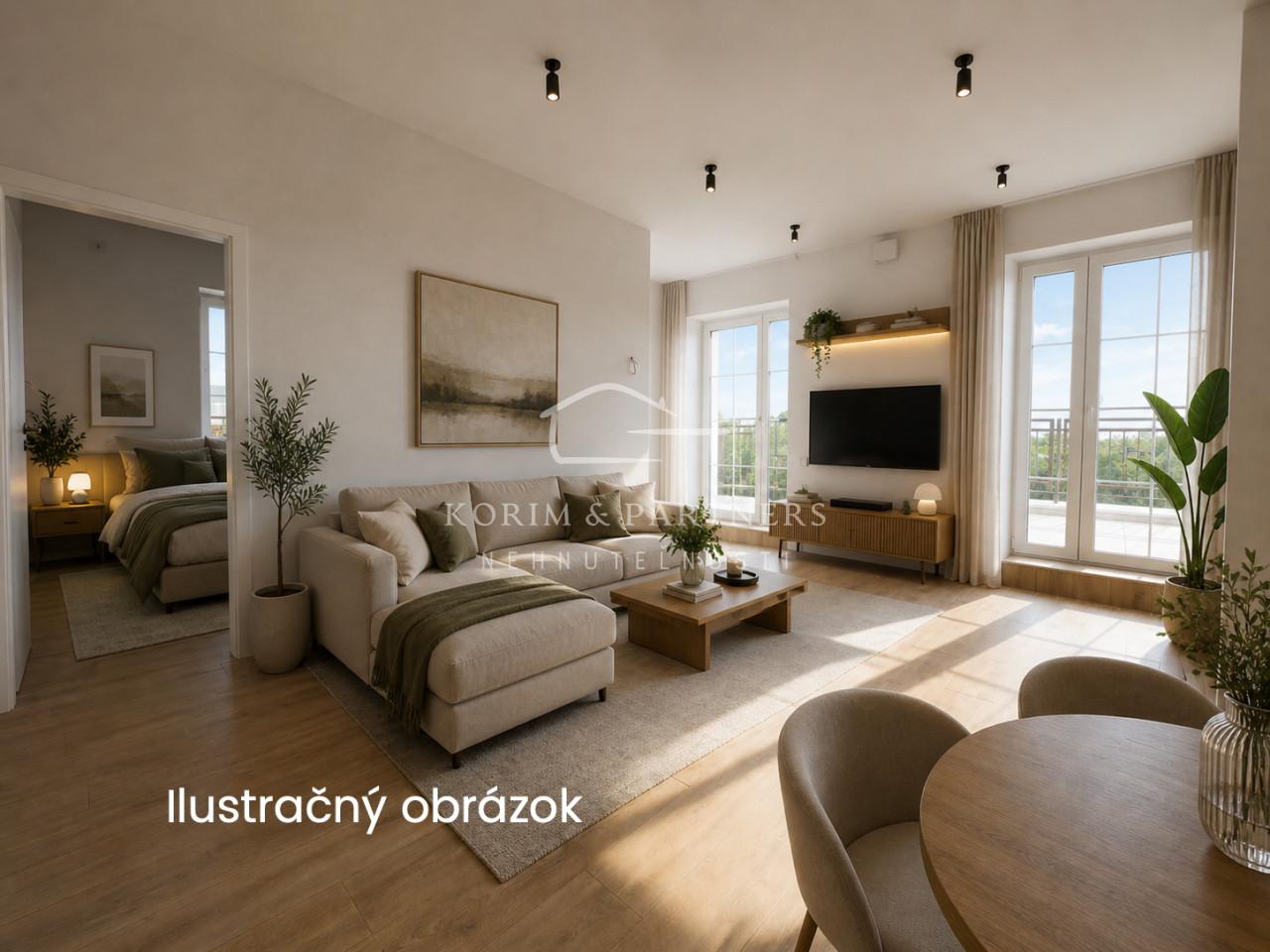 2 izbový byt s 41 m² terasou (B408) v novostavbe Danubia Residence – priestor, ktorý nekončí stenami