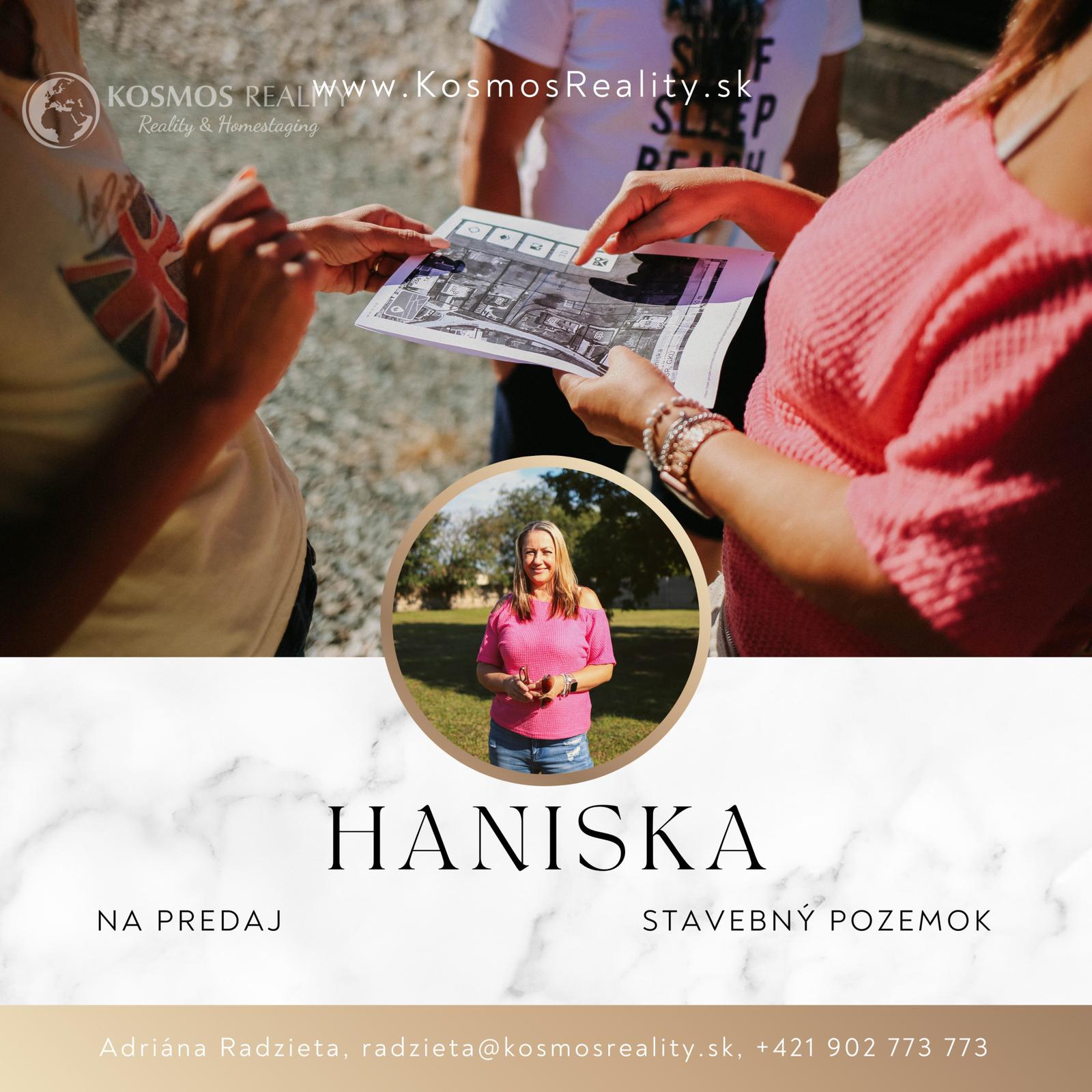 ZNÍŽENÁ CENA stavebný pozemok v obci Haniska pri Košiciach