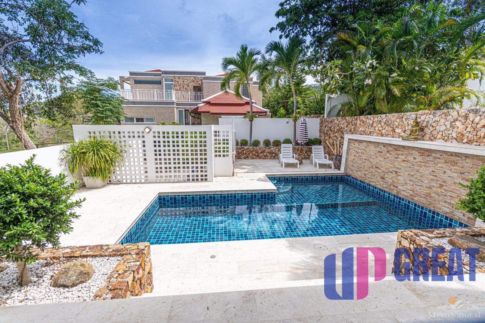 Luxusná 4-izbová vila z travertínu na predaj v Chaweng Noi, Koh Samui
