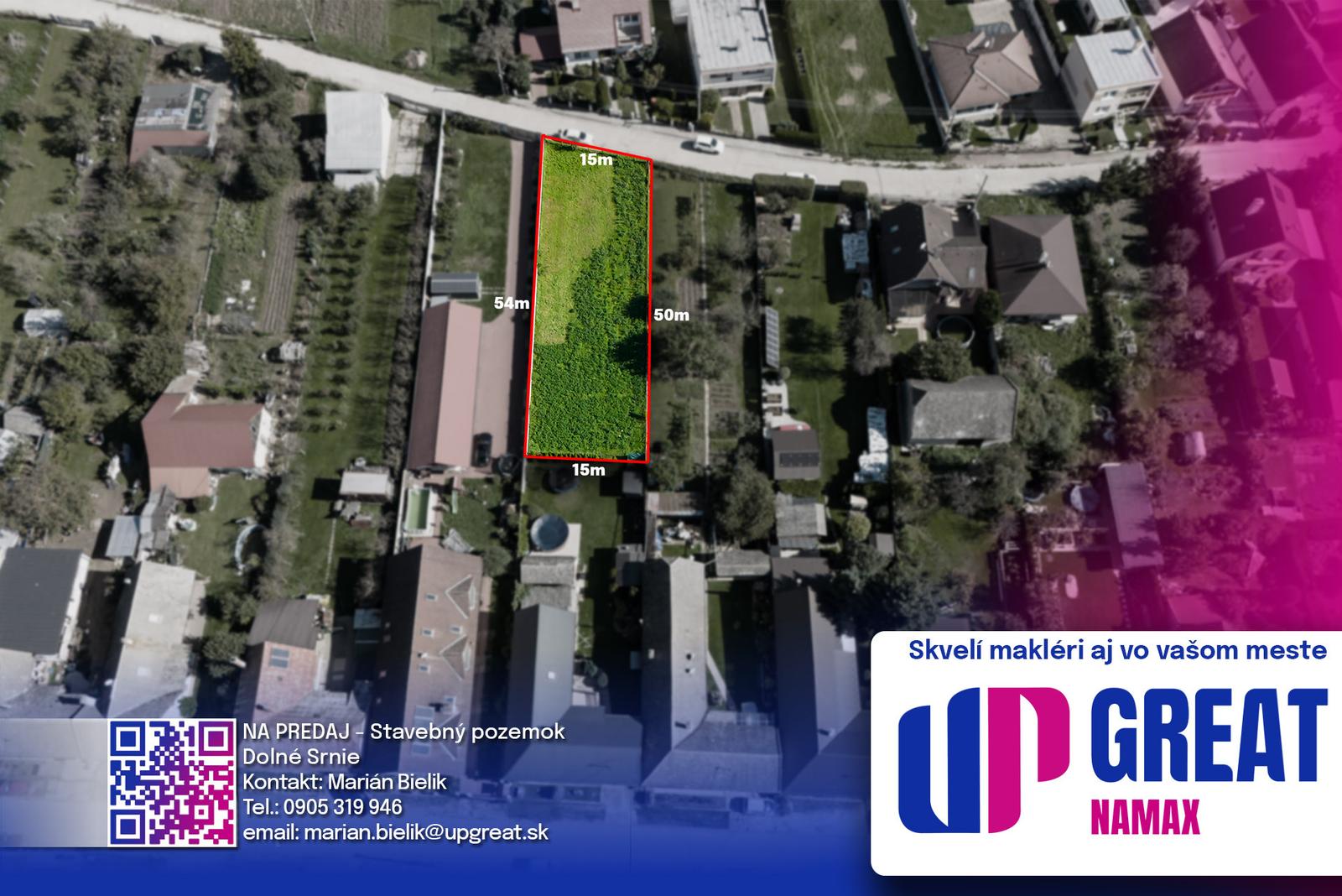 NA PREDAJ - stavebný pozemok *773m2* - Dolné Srnie
