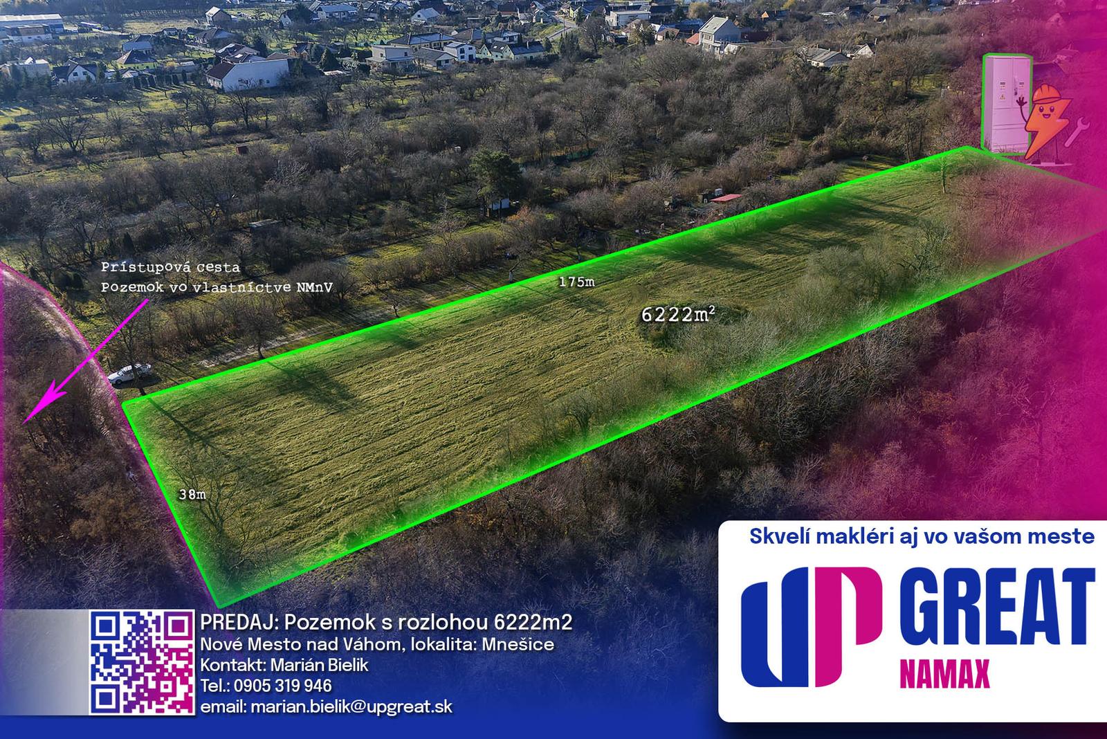 PREDAJ - 6222m2 pozemok v intraviláne NMnV