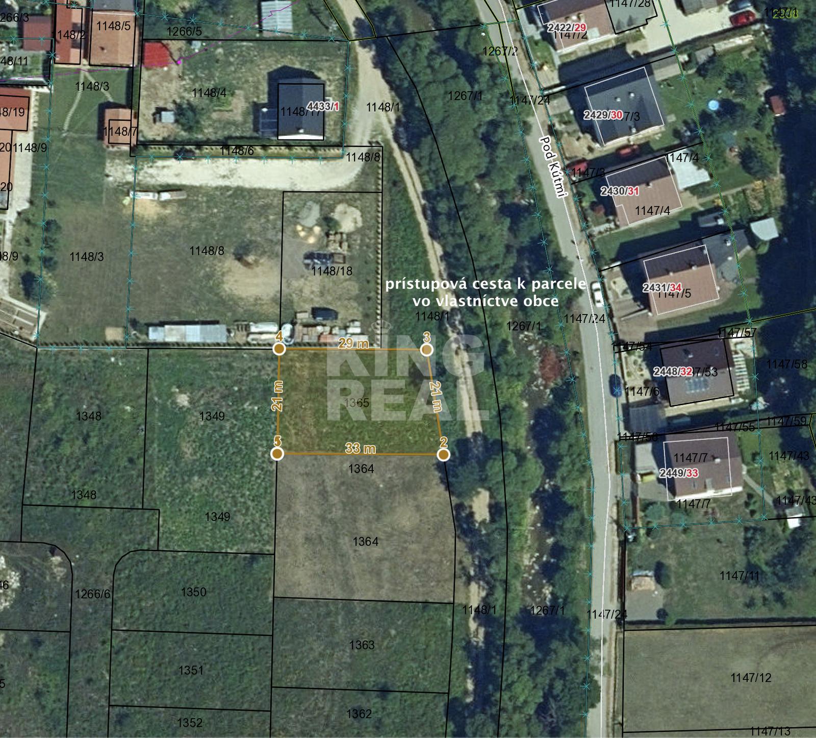 Stavebný pozemok 635 m² – Dlhá Lúka pri Bardejove