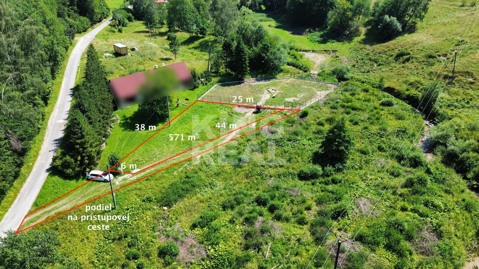 Stavebný pozemok v obci Kríže, okres Bardejov