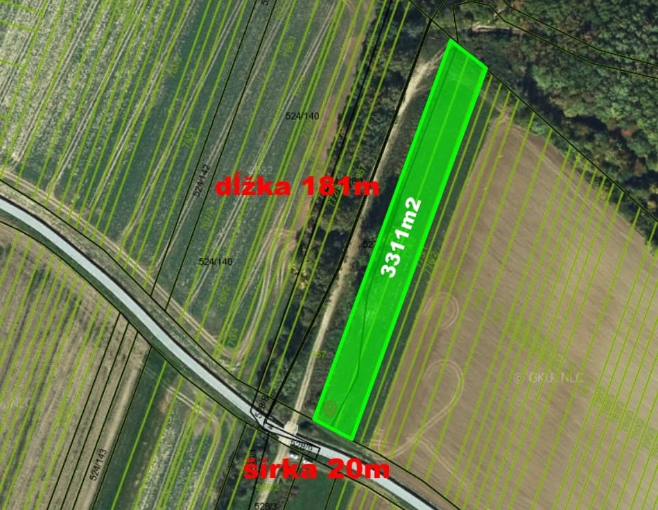 Slnečný veľký pozemok Dulová Ves okr. Prešov, 3311m2 – fotka 2