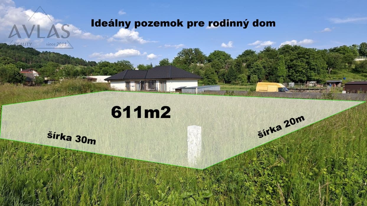 Slnečný pozemok 611m2 s potenciálom len na skok od Prešova