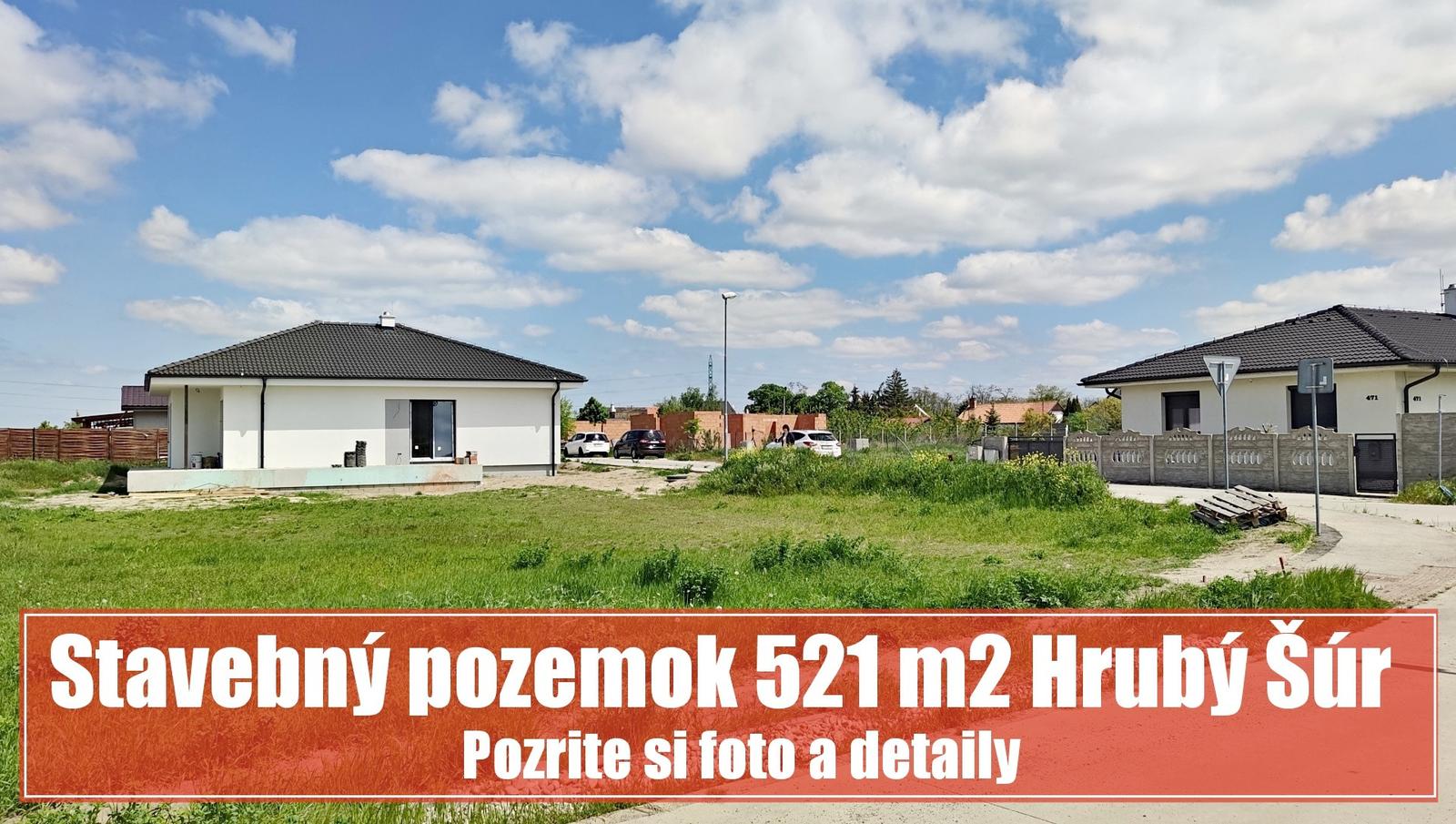 Pozemok v Hrubom Šúri pri Senci 521 m2 so stavebným povolením