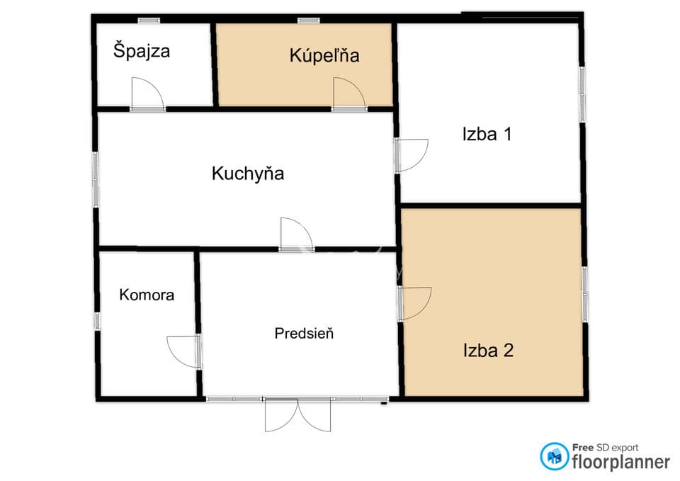 Na predaj vidiecka usadlosť so starším domom, hospodárskymi budovami a pozemkom 2104 m2  v obci  Martovce. – fotka 2
