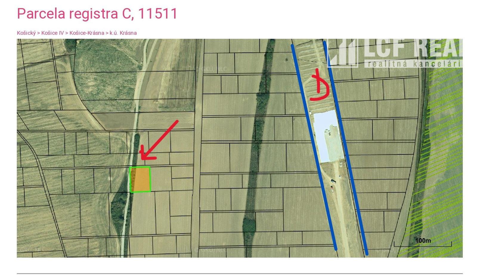 Investičné stavebné pozemky 1483 a 841 m2, Košice Krásna – fotka 2