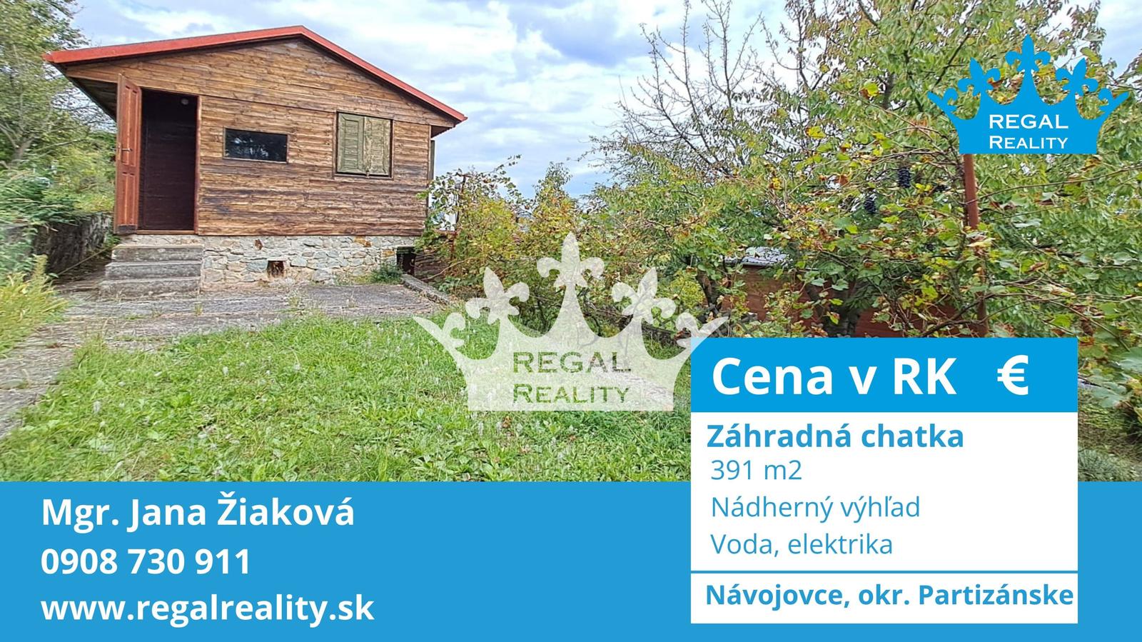 Záhradná chatka s nádherným výhľadom - miesto na relax