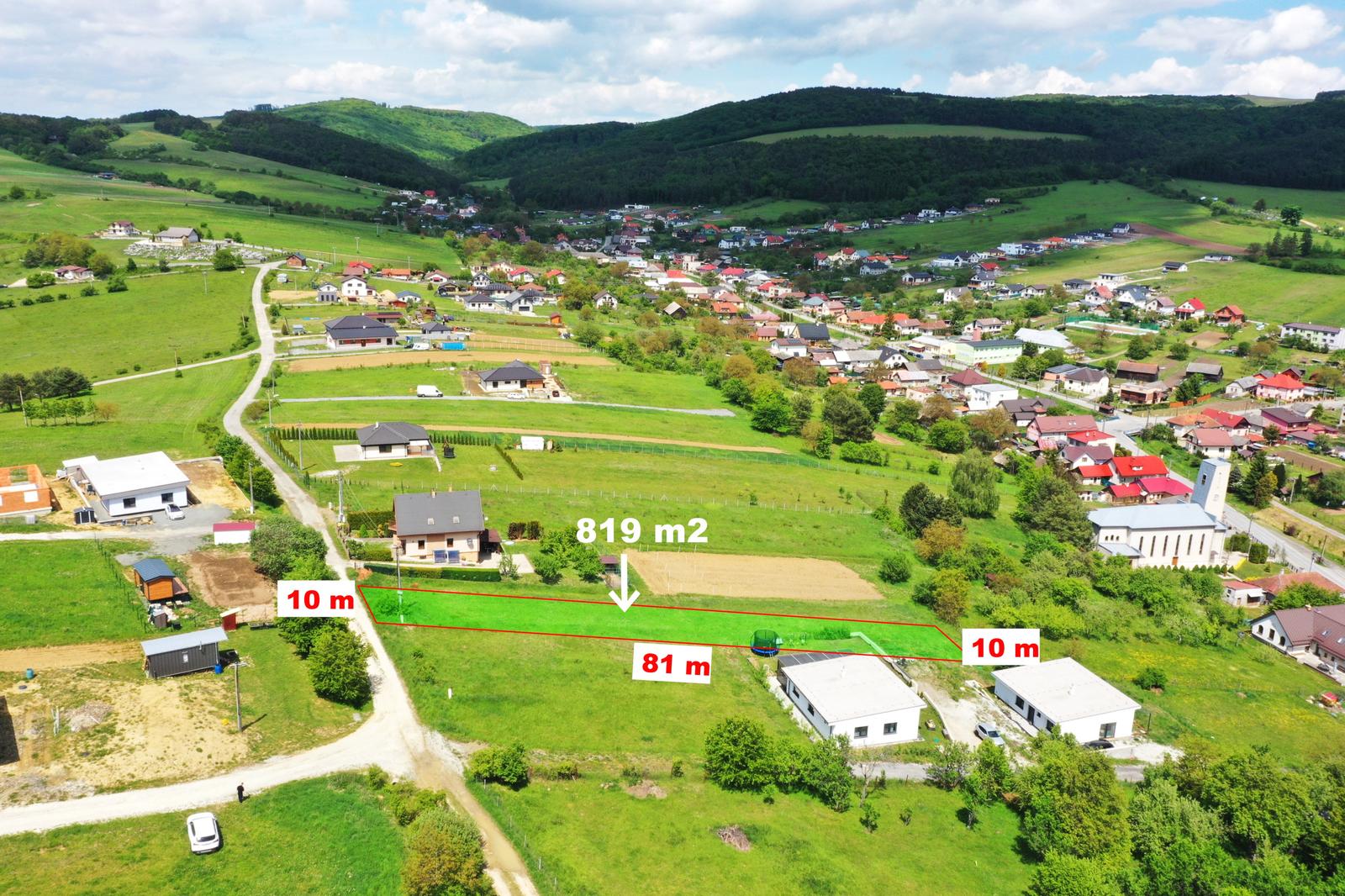 Pozemok na mobilný dom, chatu, modulovú stavbu, Podhorany