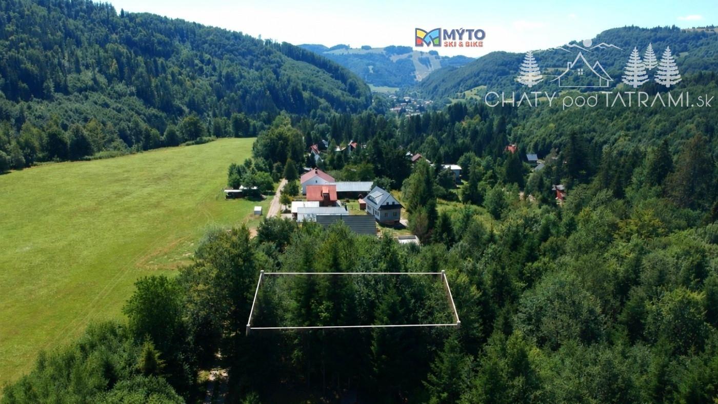 Stavebný pozemok v lese – Mýto pod Ďumbierom Nízke Tatry