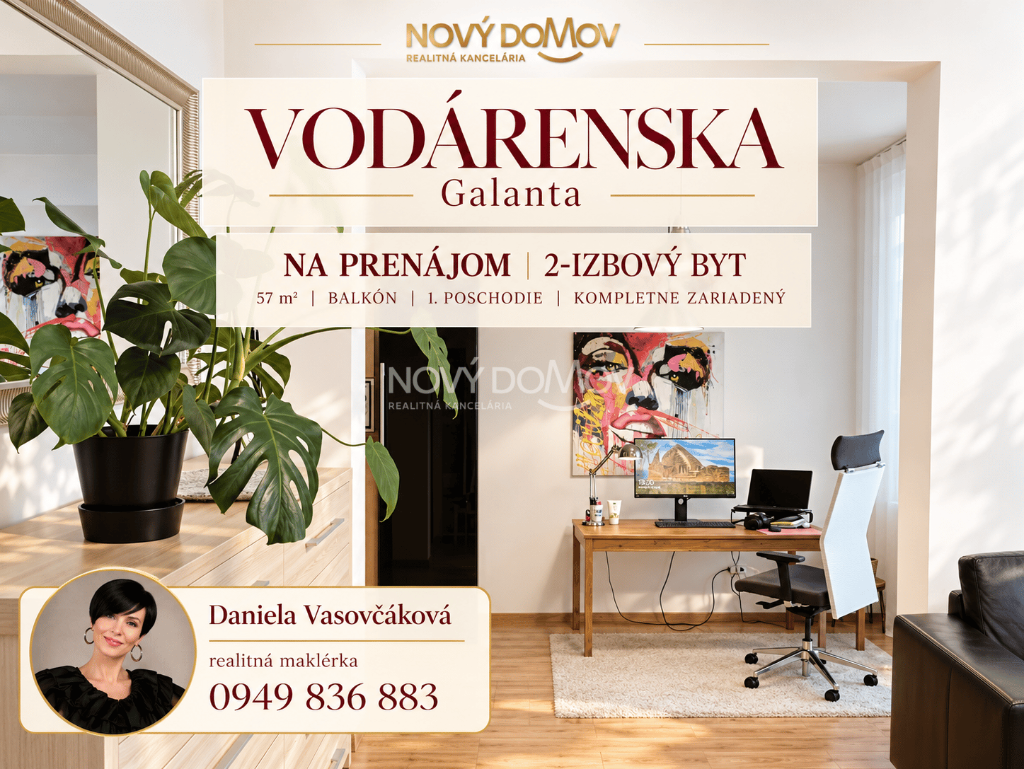 PRENÁJOM - zariadený, voľný ihneď