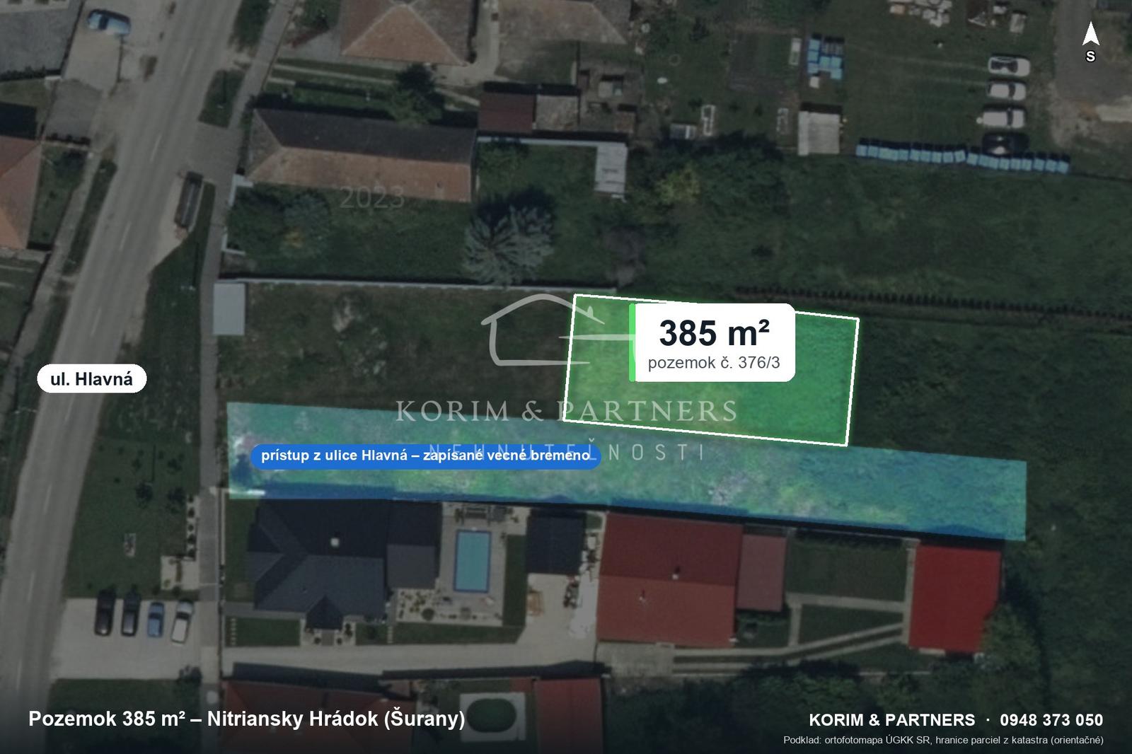 Stavebný pozemok 385 m² – Nitriansky Hrádok, Šurany – fotka 2