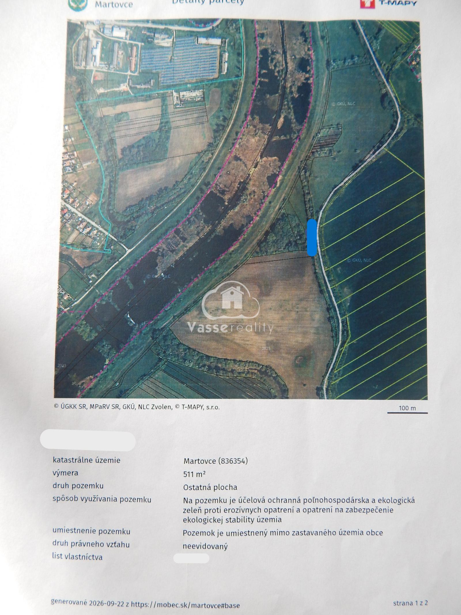 Pozemok s výmerou 511m2 v Martovciach-pri rieke Žitava. – fotka 2