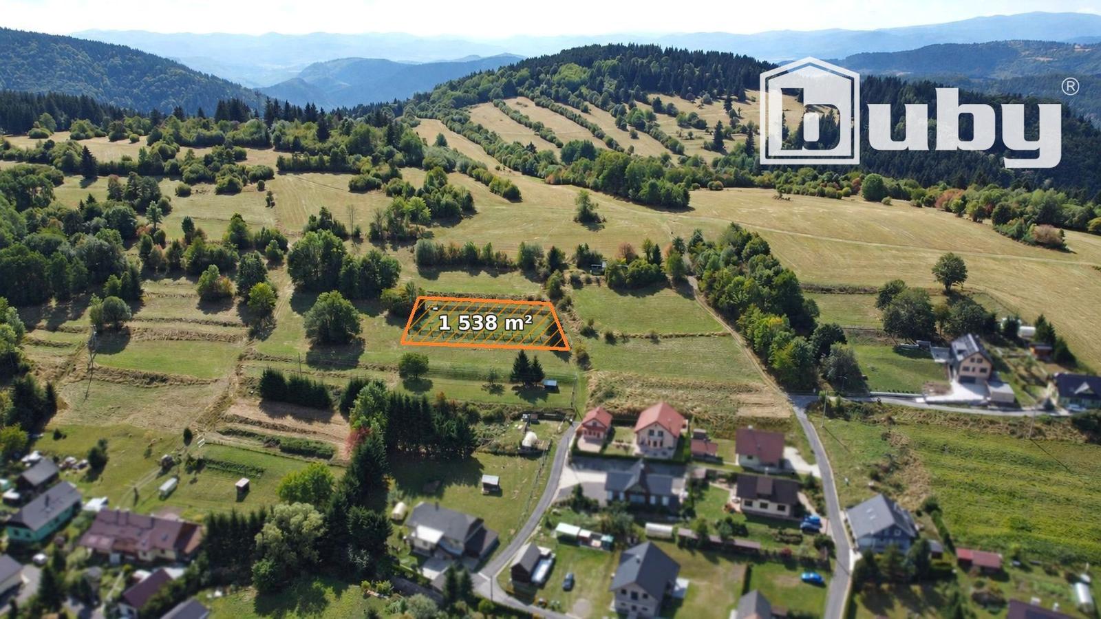 Predám pozemok, výmera 1 538 m2, obec Krahule, okres Žiar nad Hronom.