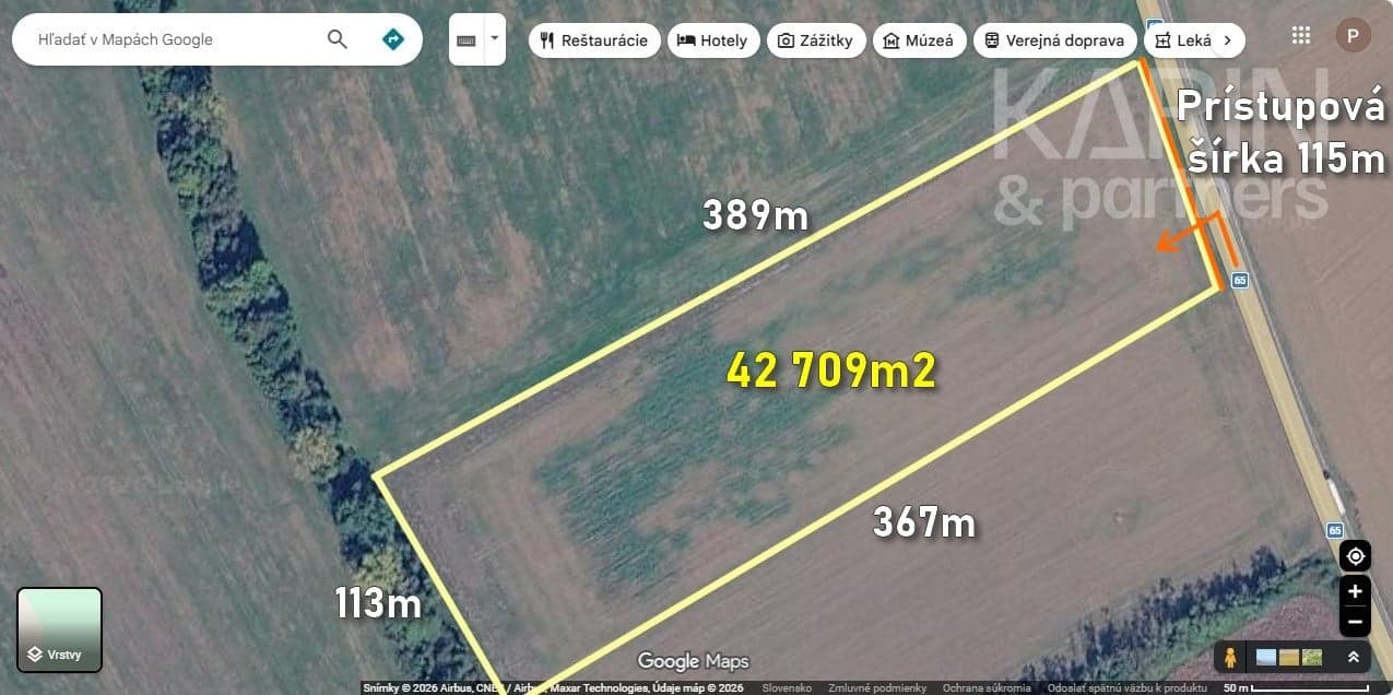 EXKLUZÍVNE: DEVELOPERSKÝ POZEMOK cca. 42709m2, k.ú.Neverice /NITRA 14km/ – fotka 2