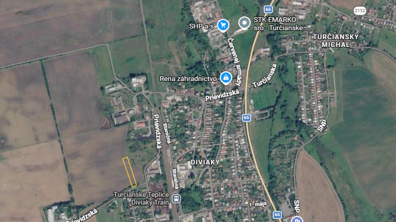 TARGETreal | Predaj priemyselného pozemku - Turčianske Teplice – Diviaky (ul. Prievidzská) – fotka 2