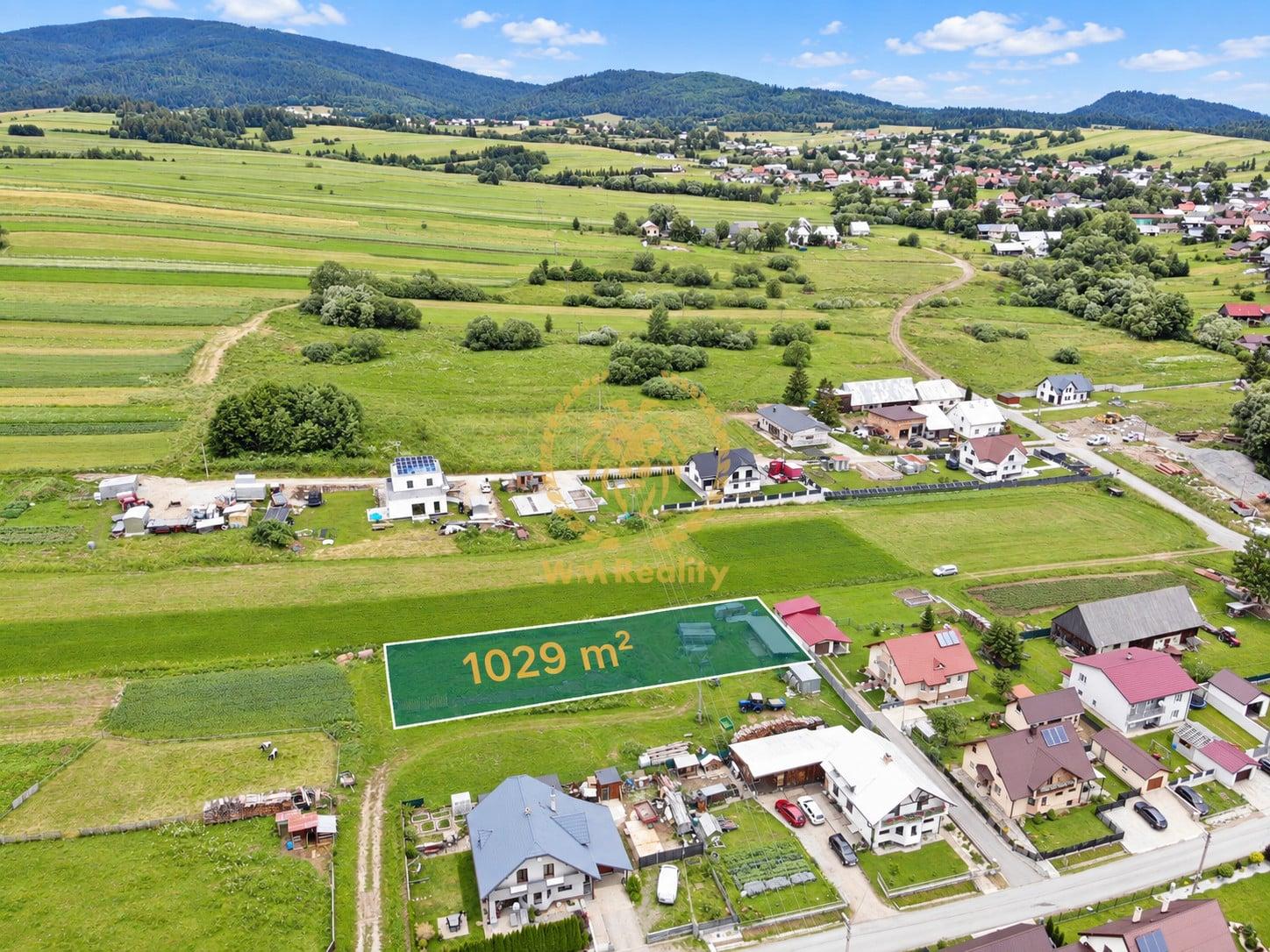 POZEMOK NA PREDAJ | 1029 m² | ORAVSKÉ VESELÉ