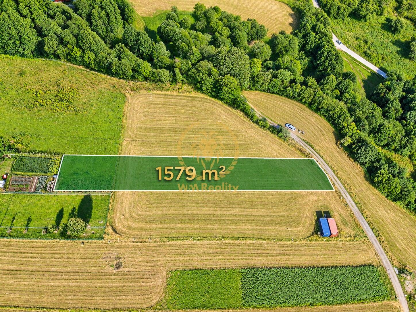🌾POZEMOK NA PREDAJ 1579 m² Turčianske Kľačany – fotka 2