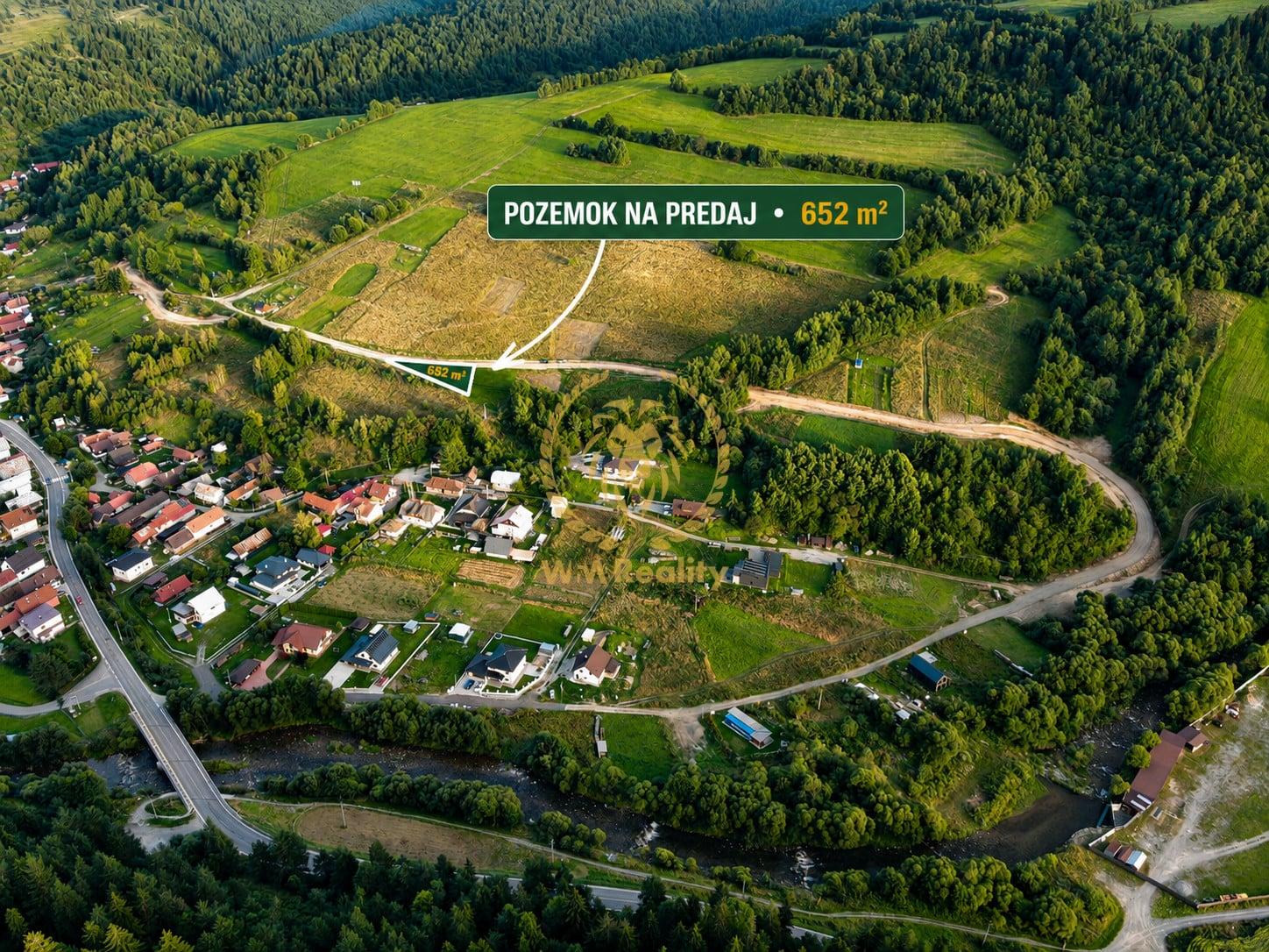 POZEMOK NA PREDAJ | 652 m² | ORAVSKÝ BIELY POTOK