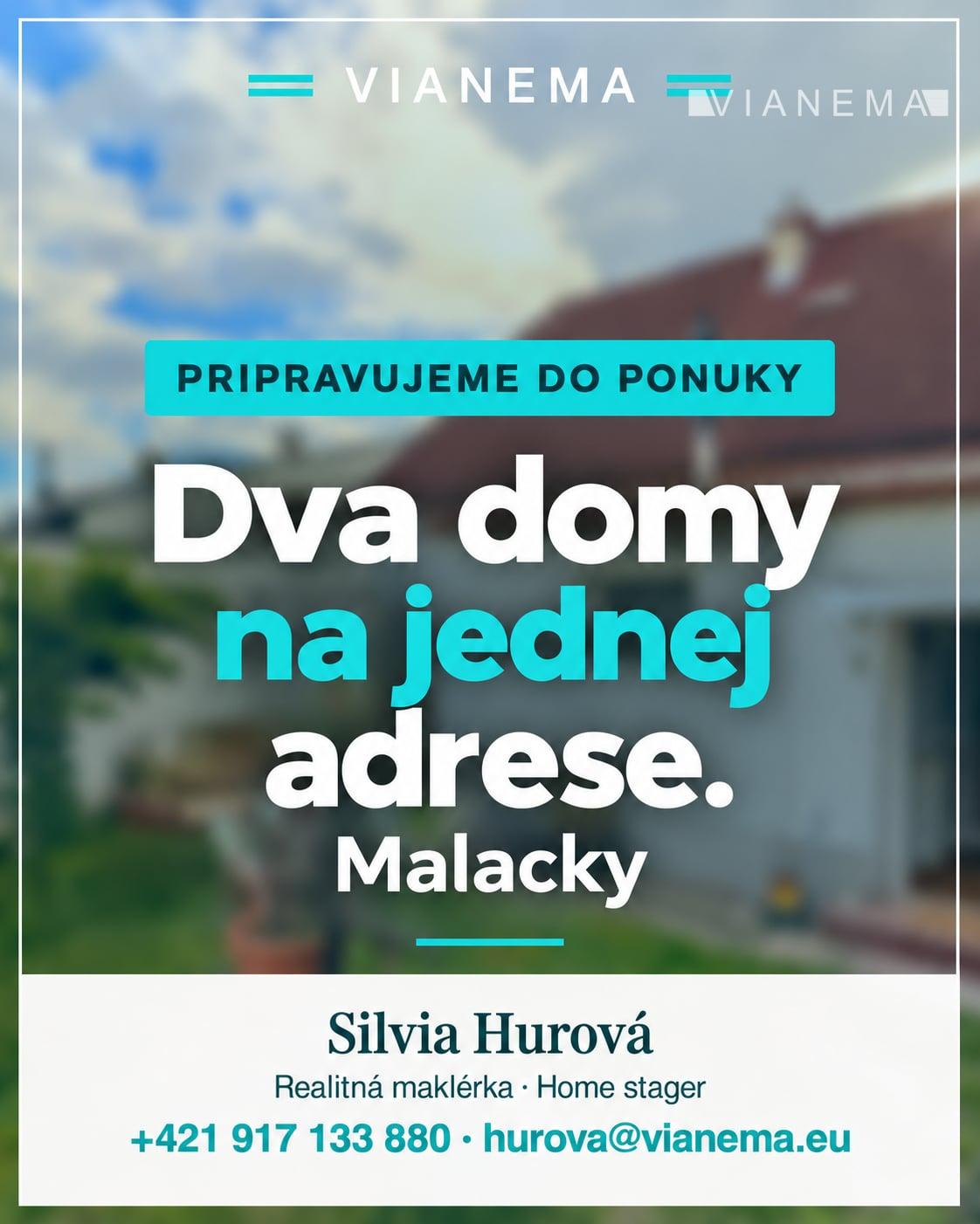 PRIPRAVUJEME NA PREDAJ! 2 domy na 1 pozemku, Malacky