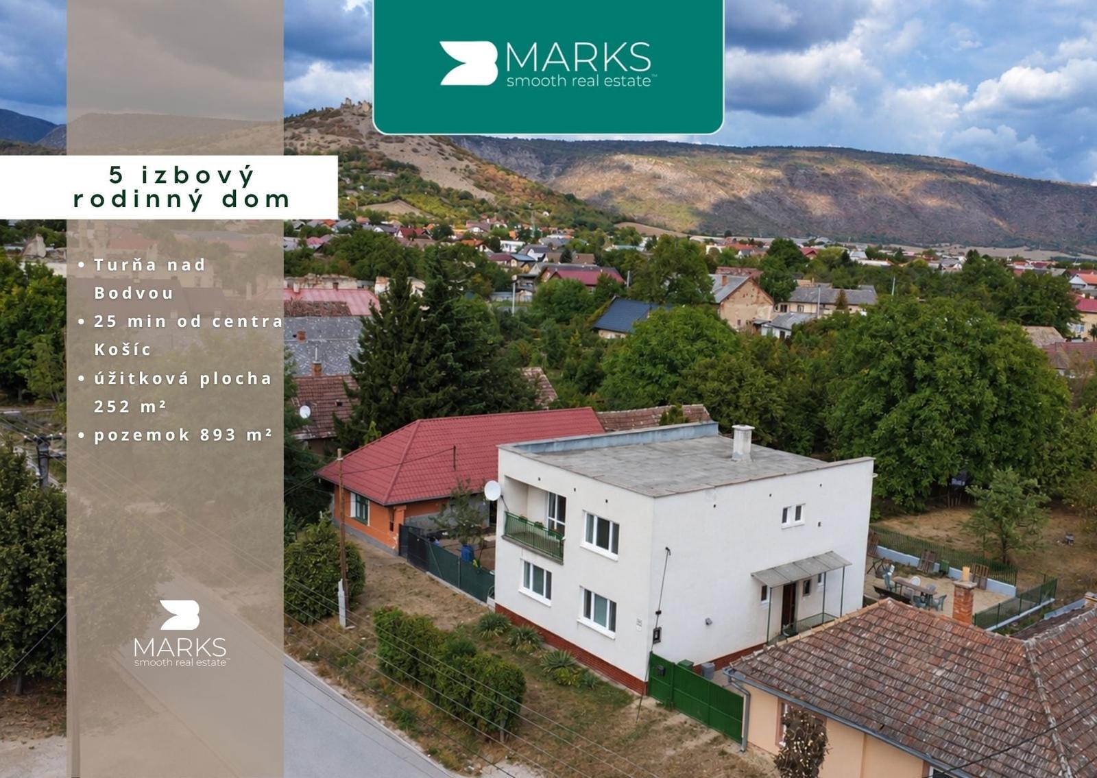 5-izbový rodinný dom s pozemkom 893 m² | Turňa nad Bodvou