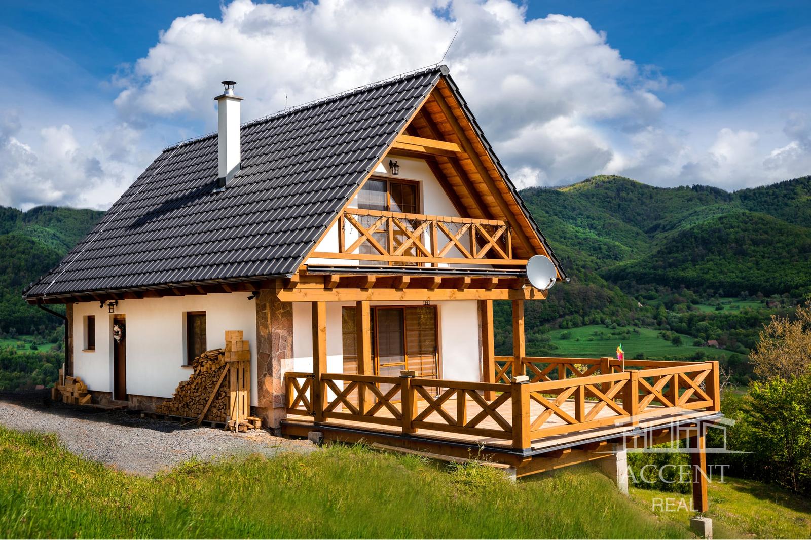 ACCENT REAL - DVOJPODLAŽNÁ CHATA(108M2) V ŠTÝLOVOM ŠTANDARDE AJ  S KRBOM- MALEBNÁ LOKALITA HORNÉ HÁMRE - KOSTIVRCH – fotka 2