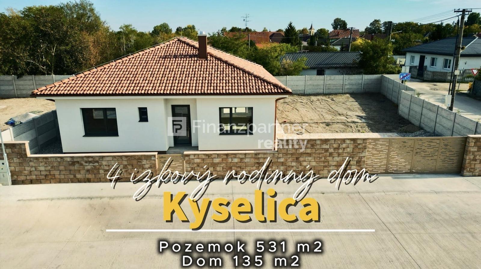 MODERNÝ 4-IZBOVÝ RODINNÝ DOM S KRYTOU TERASOU V OBCI KYSELICA