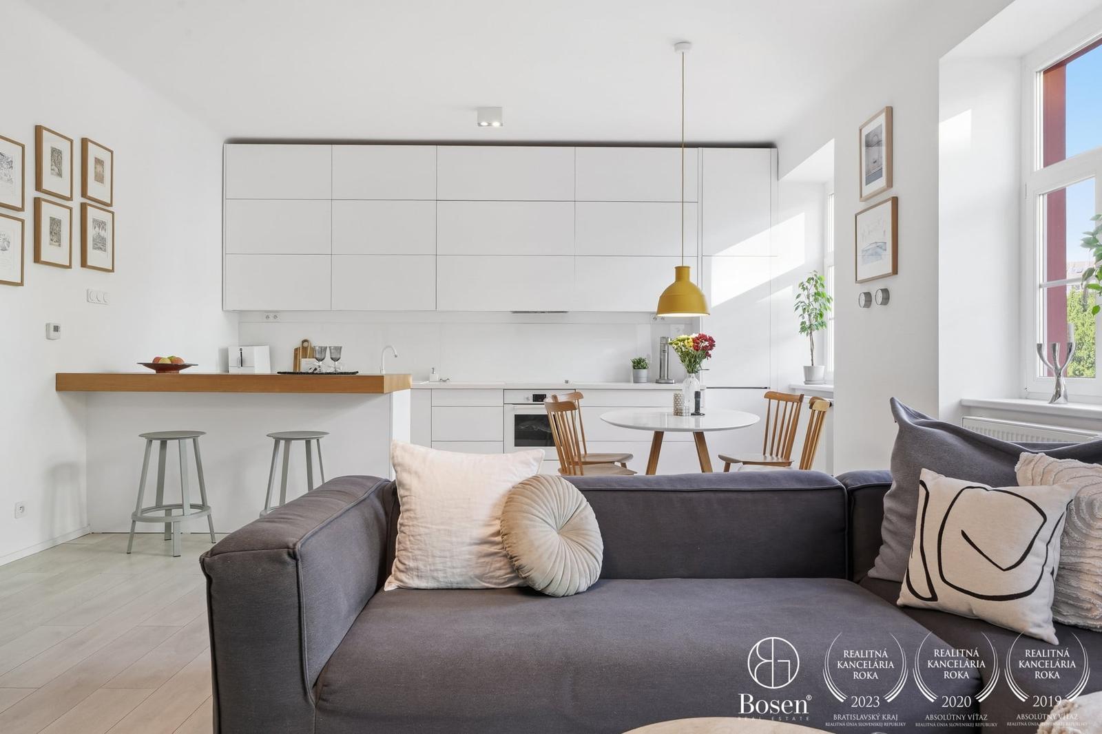 BOSEN | 3 izbový byt s charakterom a loggiou, Mlynské Nivy, Bratislava, 99 m2