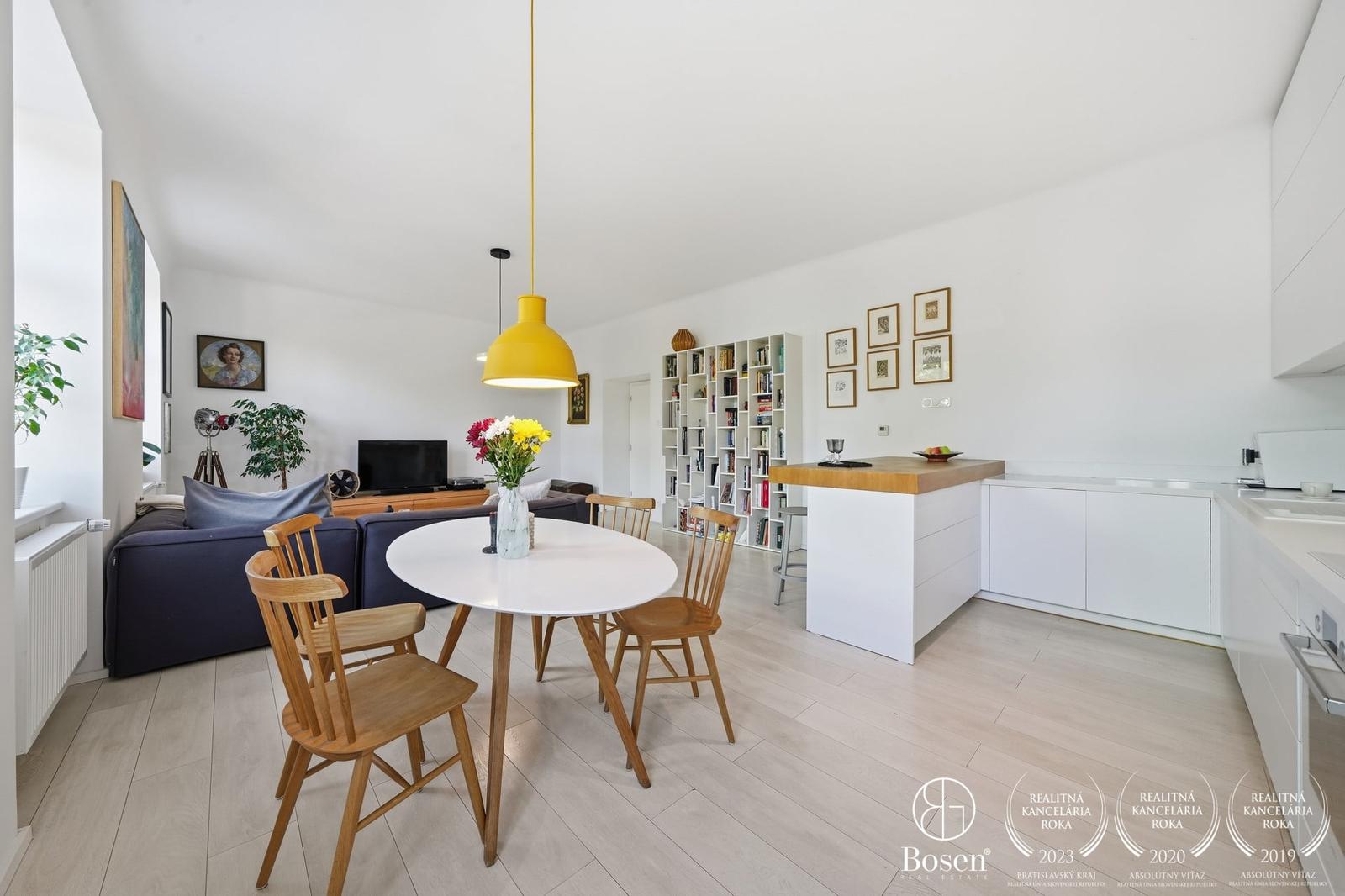 BOSEN | 3 izbový byt s charakterom a loggiou, Mlynské Nivy, Bratislava, 99 m2 – fotka 2
