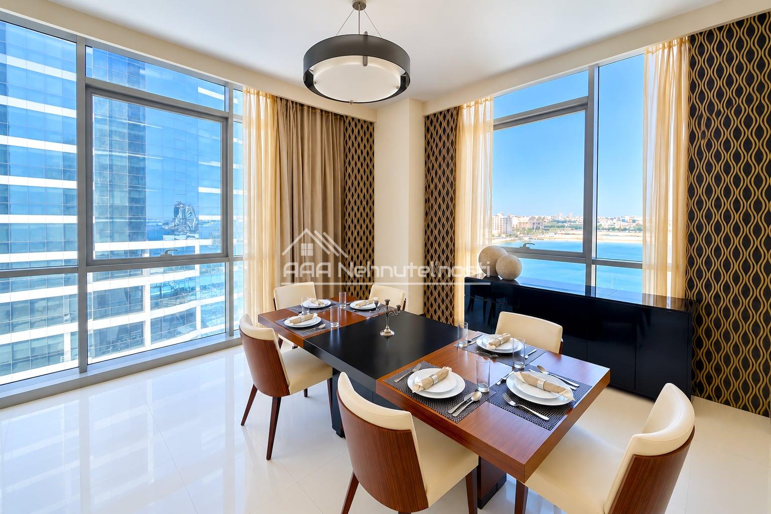 4-izb. zariadený byt, 200m2, Bahrajn-Manama + parkovanie