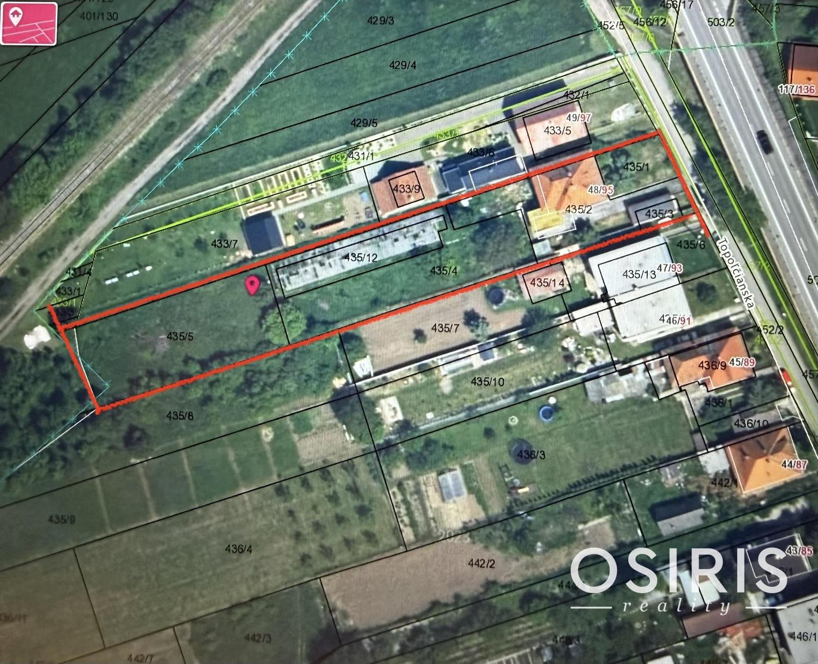 INVESTIČNÁ PRÍLEŽITOSŤ: 2 411 m² POZEMOK S RD A S MOŽNOSŤOU VÝSTAVBY 3 DVOJDOMOV