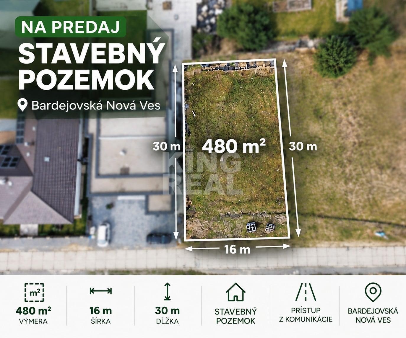 Na predaj pozemok 480 m2 v Bardejove, mč. BNV. – fotka 2