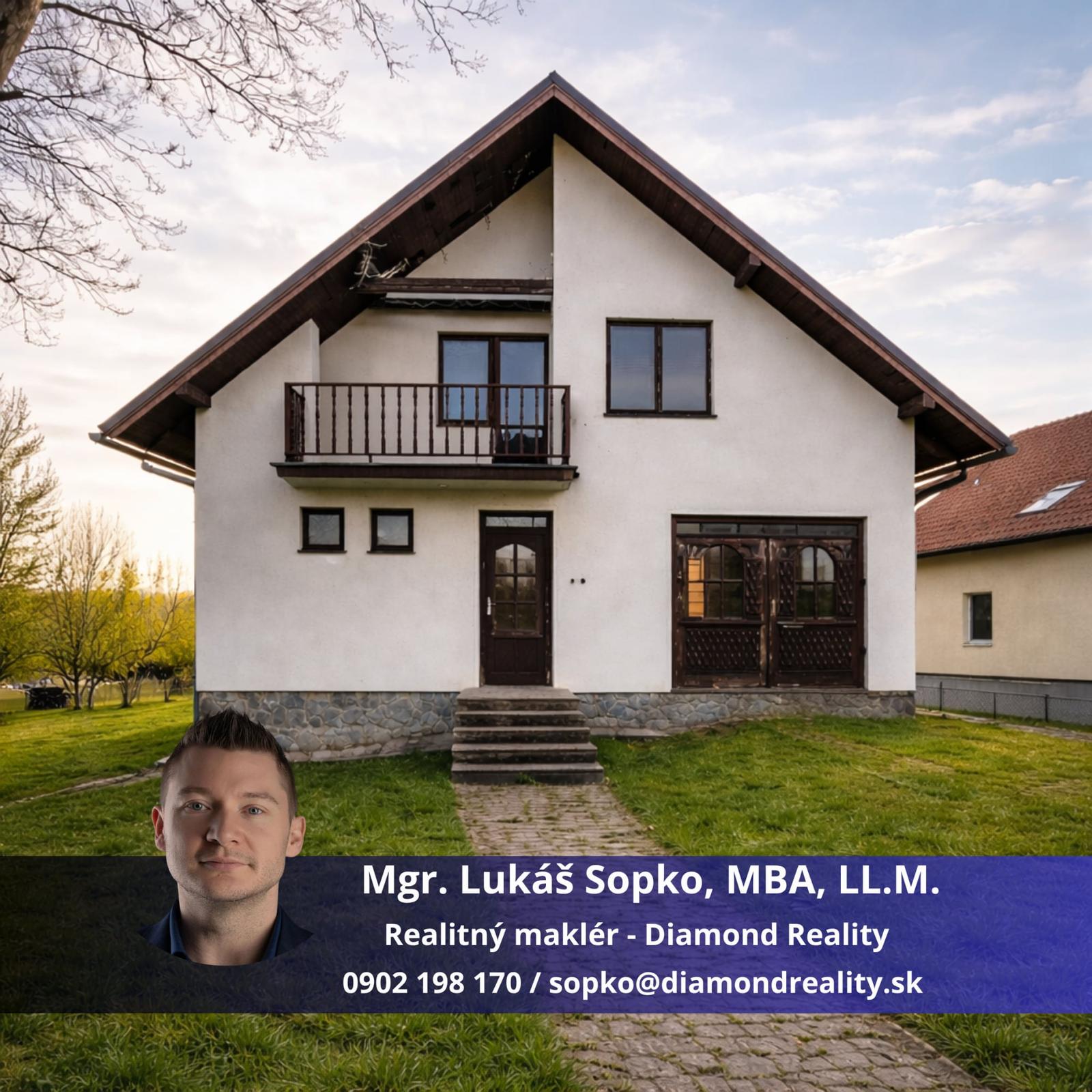 Priestranný rodinný dom Zemplínska Teplica.