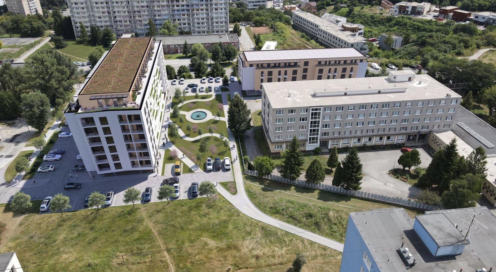 Na predaj 1 izbový byt - ,,Byty Medická" Košice, Terasa
