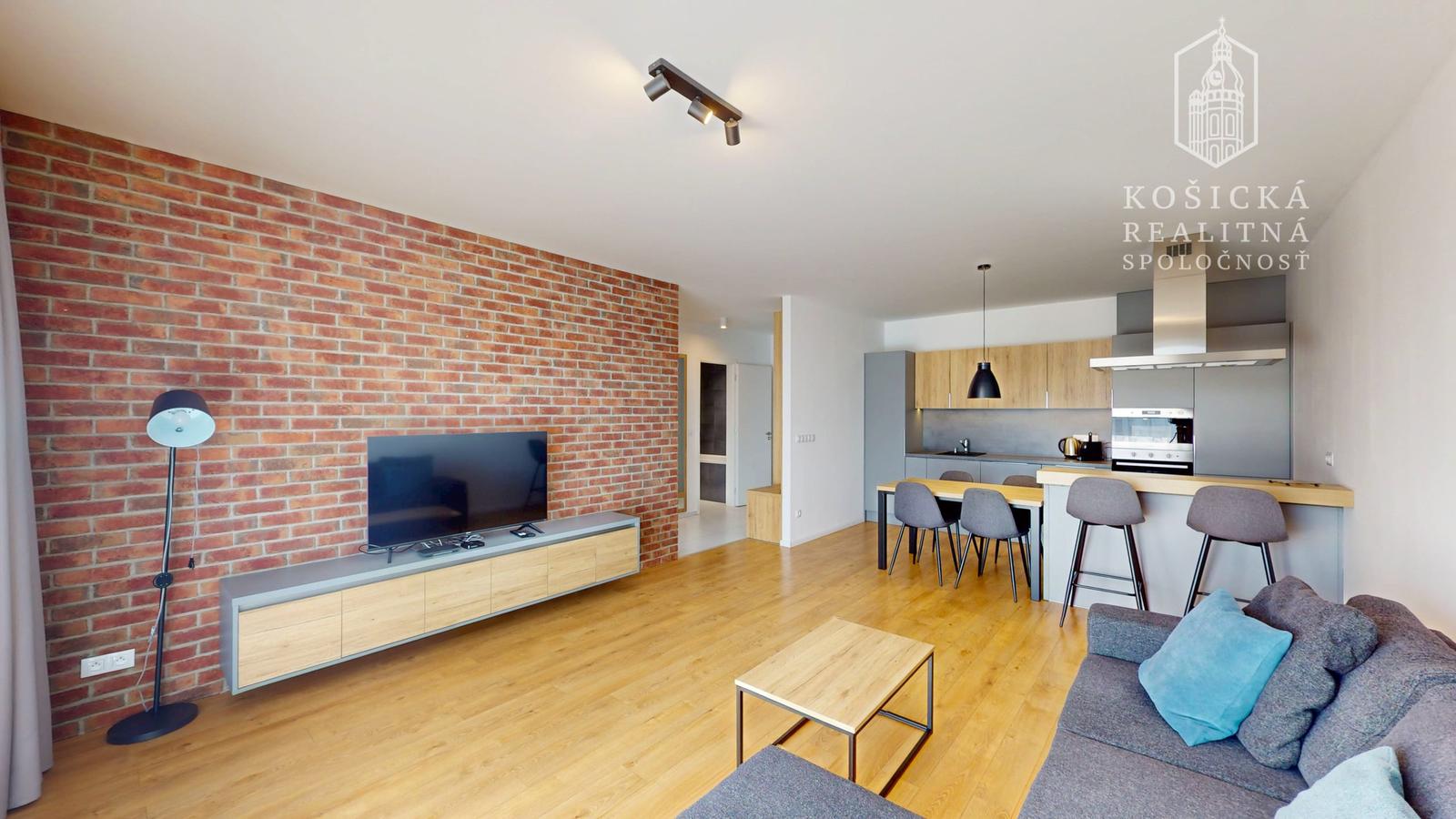 Prenájom - Zariadený 2-izbový byt s veľkým balkónom a garážovým státím v projekte Atrium Living