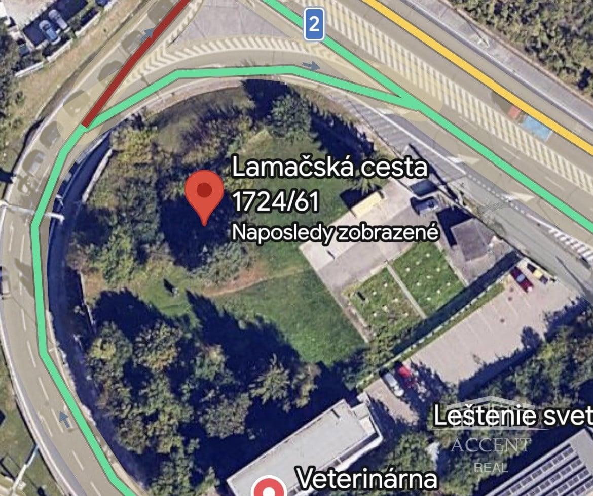 ACCENT REAL - KOMERČNÉ STAVEBNÉ POZEMKY 2597M2 - LAMAČSKÁ CESTA